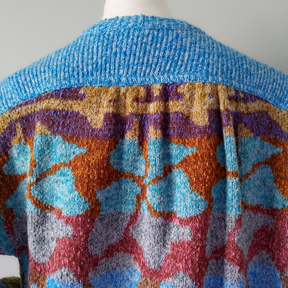Vintage 70s 🎉HP🎉 Missoni Archival Giraffe Rainbow Oversized Cardigan M L - Picture 6 of 8